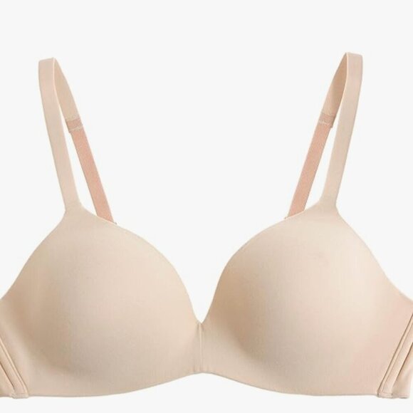NWT Wacoal womens How Perfect Wire Free T-shirt Bra, sand, 30C - Picture 4 of 6